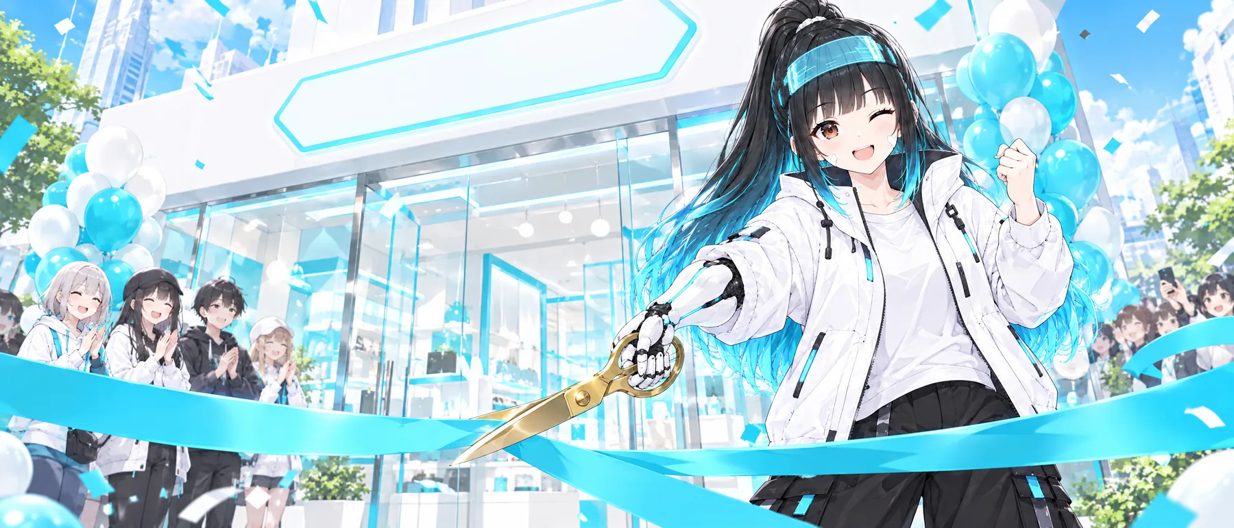 MirAi opening a new agent's shop